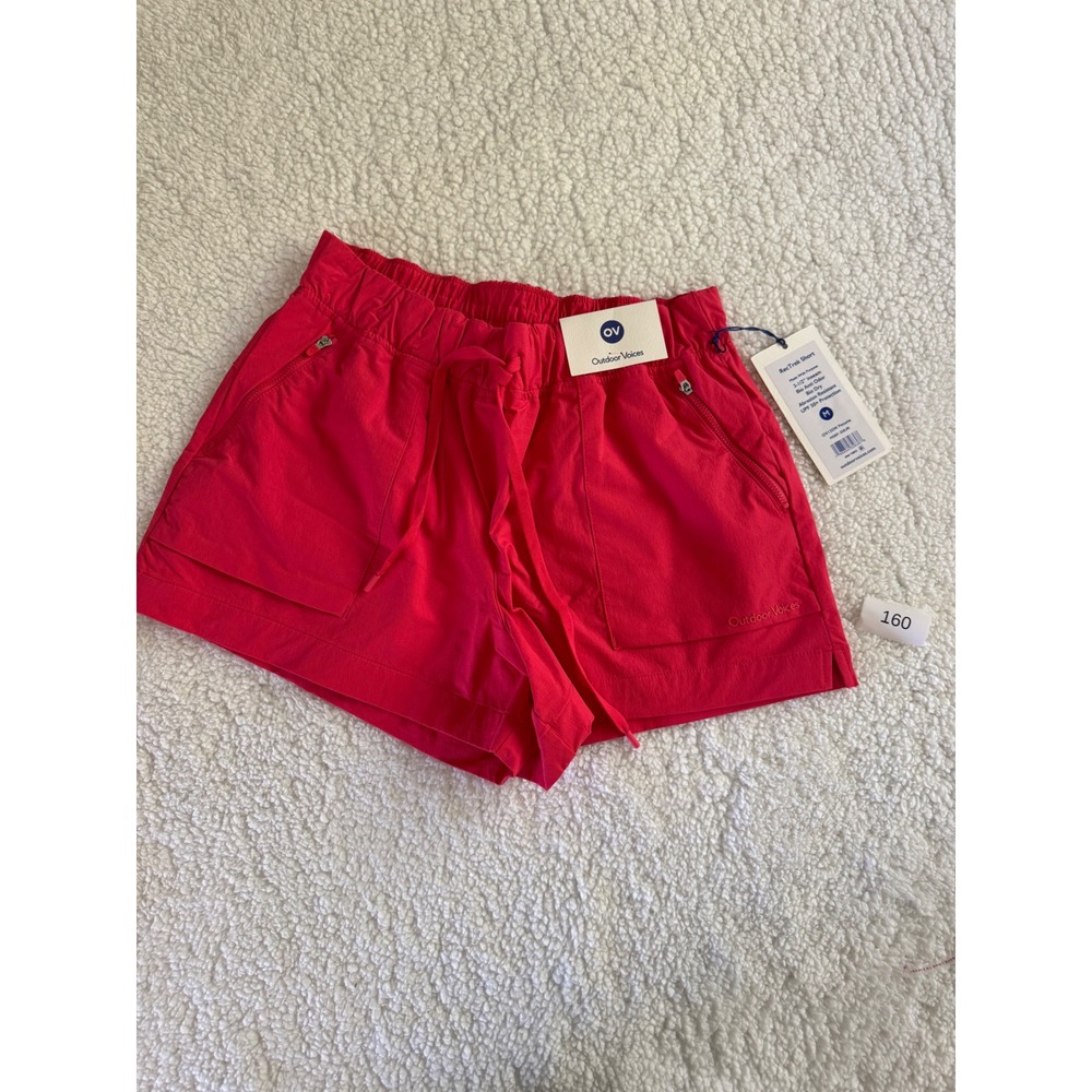 Outdoor Voices RecTrek Shorts Women Medium Petunia Pink New With Tags 160